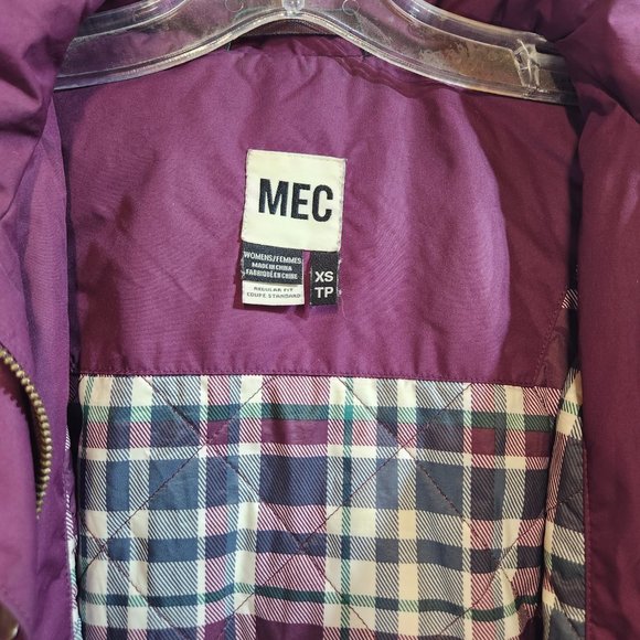 MEC Women's Rain Jacket Purple - XS - Picture 5 of 6